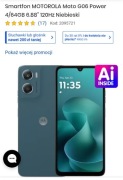 Motorola g06 power niebieski