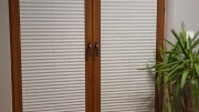 Plisy 9szt rolety plisowane żaluzje jasny dąb szary szare Aida Pearl metal