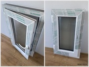 Nowe OKNO PCV małe 53x86 535 865 białe, ROZWIERANE
