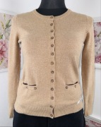 Beżowy Kardigan Wełniany – Meihua