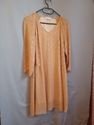 Złota sukienka lekka zwiewna rozmiar 40/L