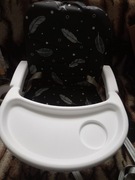 Mały składany , kompaktowy fotelik do karmienia 