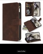 Etui ekoskóra Samsung Galaxy S24 Plus z portfelem kolor Coffee