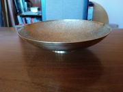 Szala okrągła mosiężna np. na owoce. VINTAGE