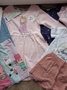 Zestaw ubranek dla dziewczynki rozm. 110, 110/116 i 116 10 szt. 