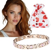 BRASNOLETA DAMSKA ZDROWOTNA MAGNETYCZNA BRANSOLETKA NA PREZENT WALENTYNKI