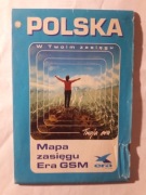Mapa zasięgu Era GSM Polska 1:750000 | Telekomunikacja | VINTAGE