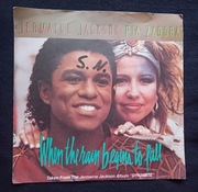 SP Jermaine Jackson/ Pia Zadora - When The Rain Begins to Fall. Arista,1984