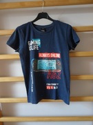 T-shirt Chapter Young niebieski z logo r. 146/152