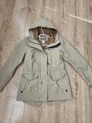 Kurtka trekkingowa Quechua beżowa Damska górska płaszcz wiatrówka 