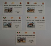Burundi Sw 3238-42** żółwie /imp,ms/ deluxe