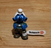 Schleich smerf w stroju bawarskim figurka model wycofany z 1999 r.