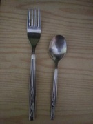 Widelec i łyżeczka - wzór roślinny mało spotykany 