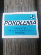 Naklejka z czasów PRL - POKOLENIA