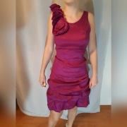 Sukienka marszczona fiolet