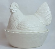 Duża Ceramiczna Kura Anglia Crown Devon Pojemnik 