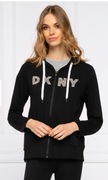 Bluza DKNY Sport Rozmiar S Czarna Logo Z kapturem Zip XS