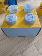 Pojemnik na zabawki klocki LEGO Storage Brick 4 błękitny 25x25x18 cm
