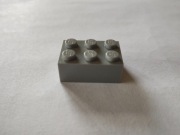 LEGO klocek 2x3 LBG jasno szary ( 3 sztuki )
