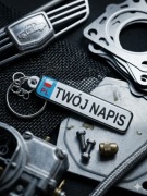 Personalizowane breloki tablica rejestracyjna