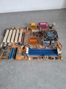Retro Płyta Główna ECS K7S6A Rev 1.0 (Socket A) + Procesor + Chłodzenie 