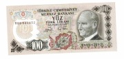TURCJA 100 LIRASI 1970  P189 10536
