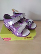 nowe Befado 25 (17 cm skórzana wkładka) sandały dziewczęce rzepy sandałki