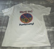 Koszulka "WOŁYŃ 1943 - PAMIĘTAMY!"; "Krwawa Niedziela"; Anty OUNUPA; biała