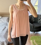 Różowa zwiewna bluzka Nuna Lie