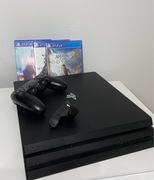 Playstation 4 Pro 1TB + dwa orginalne pady + gry