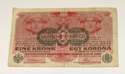 banknot Austro-Węgry  1 Korona 1916 Z NADRUKIEM