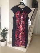 Sangria-czarna we wzory sukienka o r.42 nowa