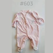 Pajacyk dziewczęcy piżamka jednoczęściowa 62cm 0-3 miesięcy z liskiem