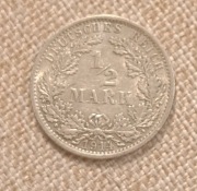 1/2 marki  Niemieckie  1914r. 