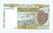 SENEGAL 500 FRANCS 2002 P710KM LIT K