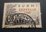 Znaczki Finlandia 1930 kasowany 'Zeppelin'