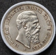 2 Marki 1888 A - FRIEDRICH DEUTSCHER KAISER KONIG V. PREUSSEN