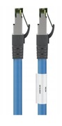 Kabel Patchcord Goobay CAT 8.1 S/FTP PIMF RJ45/RJ45 0.25m niebieski