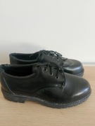 Buty czarne, wiązane, krótkie glany, Casablanca Texas, botki, półbuty