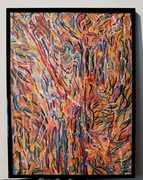 Abstrakcja akrylowa bardzo kolorowa