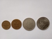 1980 rok. Monety PRL. 4 monety. Komplet. 