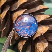 Sinus - pierścionek, pierścień 25mm artystyczny malowany akwarelami