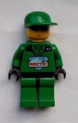 Lego arc007  Figurka zielona czapka ludzik 6575