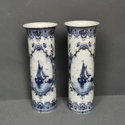 Prosty wazon Delft 31 cm Holandia Delftblau 