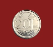 Moneta 20 centów 2013, Singapur