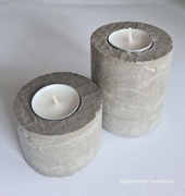 Świeczniki betonowe- Komplet KPL08.4 YAQBASHEK CREATORS