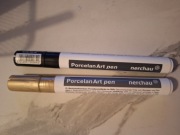 marker do malowania po porcelanie złoty i czarny nerchau