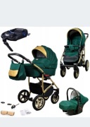Wózek dziecięcy 4w1Wózek dziecięcy 4w1 BabyLux Gold Lux ALU -