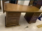 Biurko lite drewno stylowe rzeźbione Ceglewski