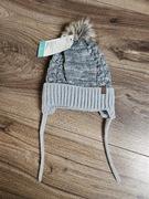 Czapka zimowa wiązana pod szyją